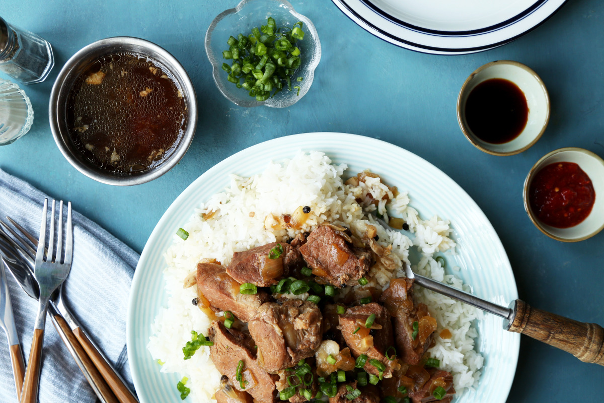 Slow-Simmered Filipino Pork Adobo with Soy-Vinegar Marinade