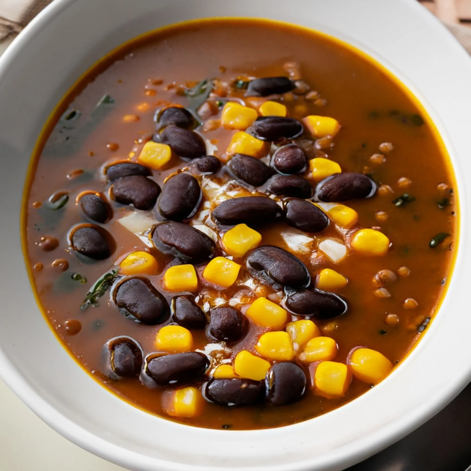 Latin-Spiced Black Bean and Corn Soup
