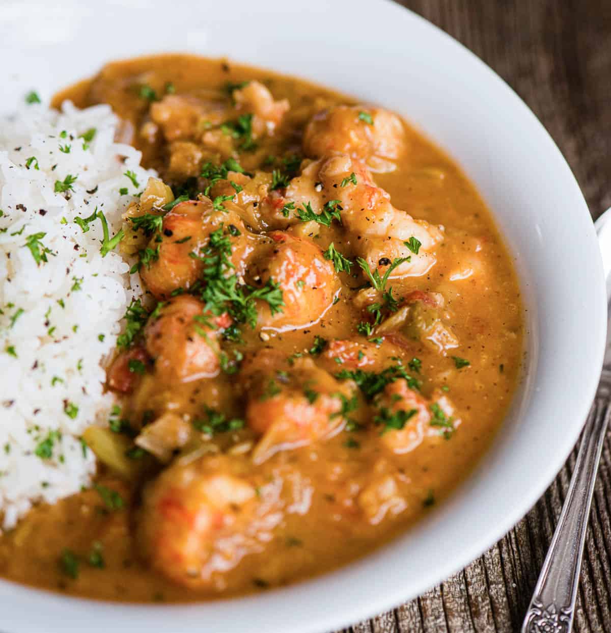 Spicy Crawfish Étouffée with Roux-Infused Sauce