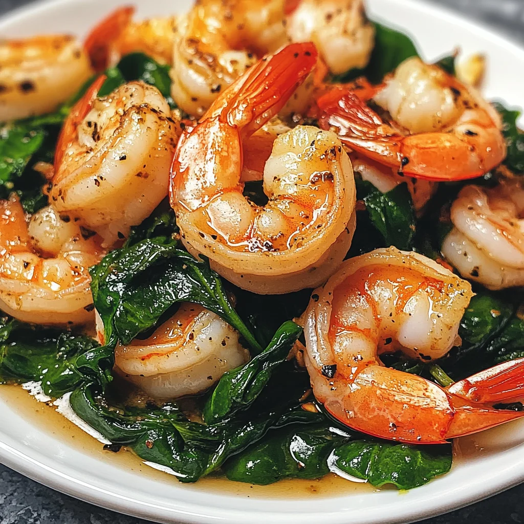Half-Hour Garlic Butter Shrimp with Spinach