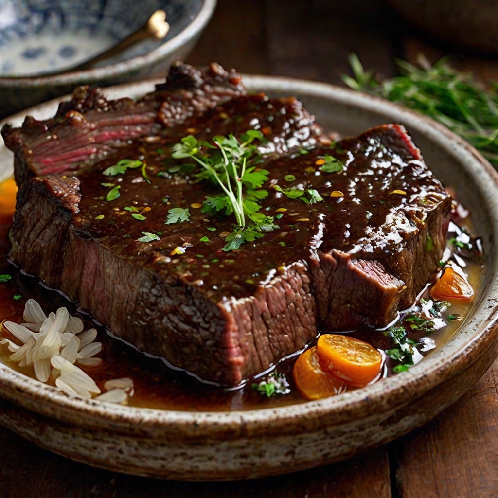 Five-Spice Braised Beef with Star Anise and Ginger