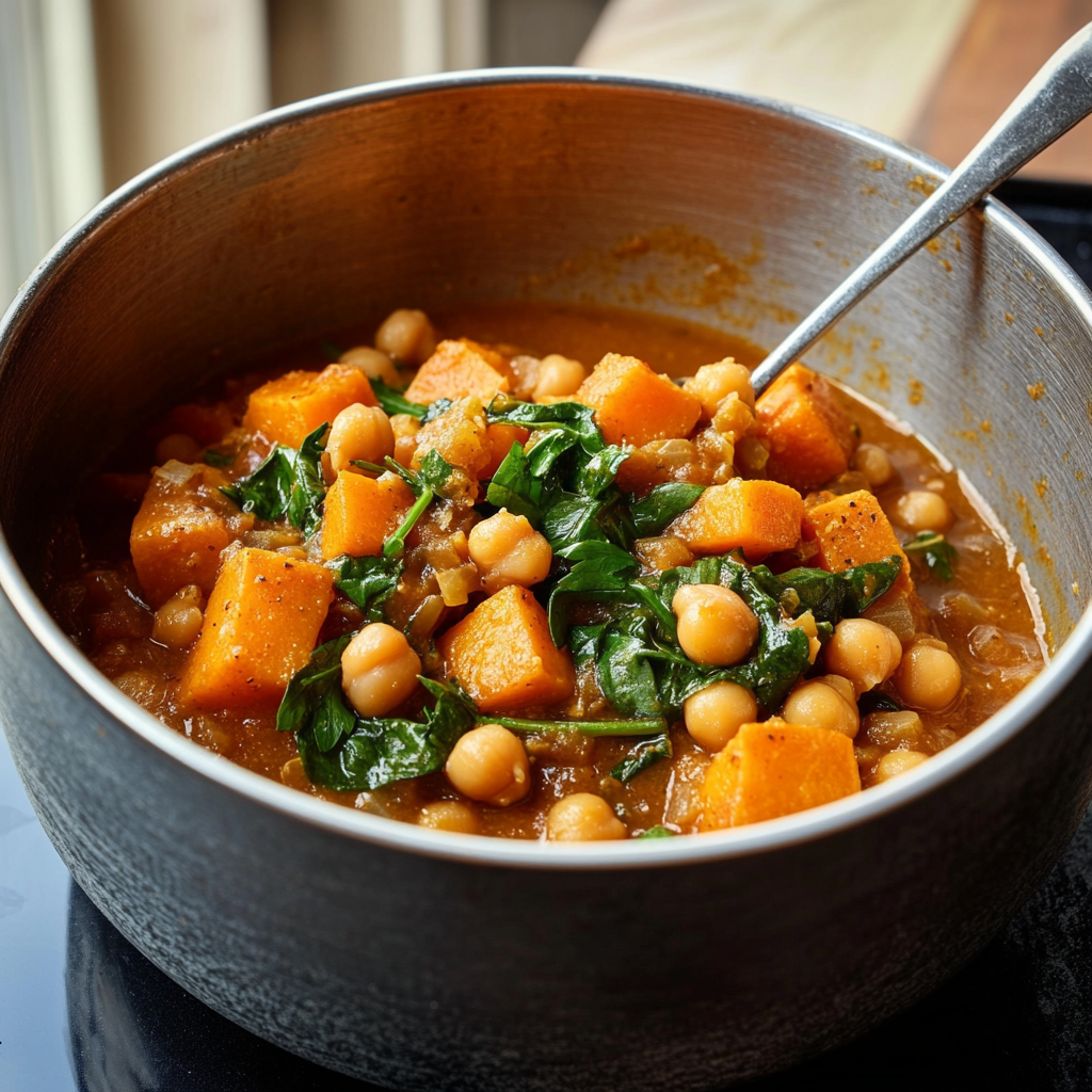 High-Spiced Chickpea and Sweet Potato Stew