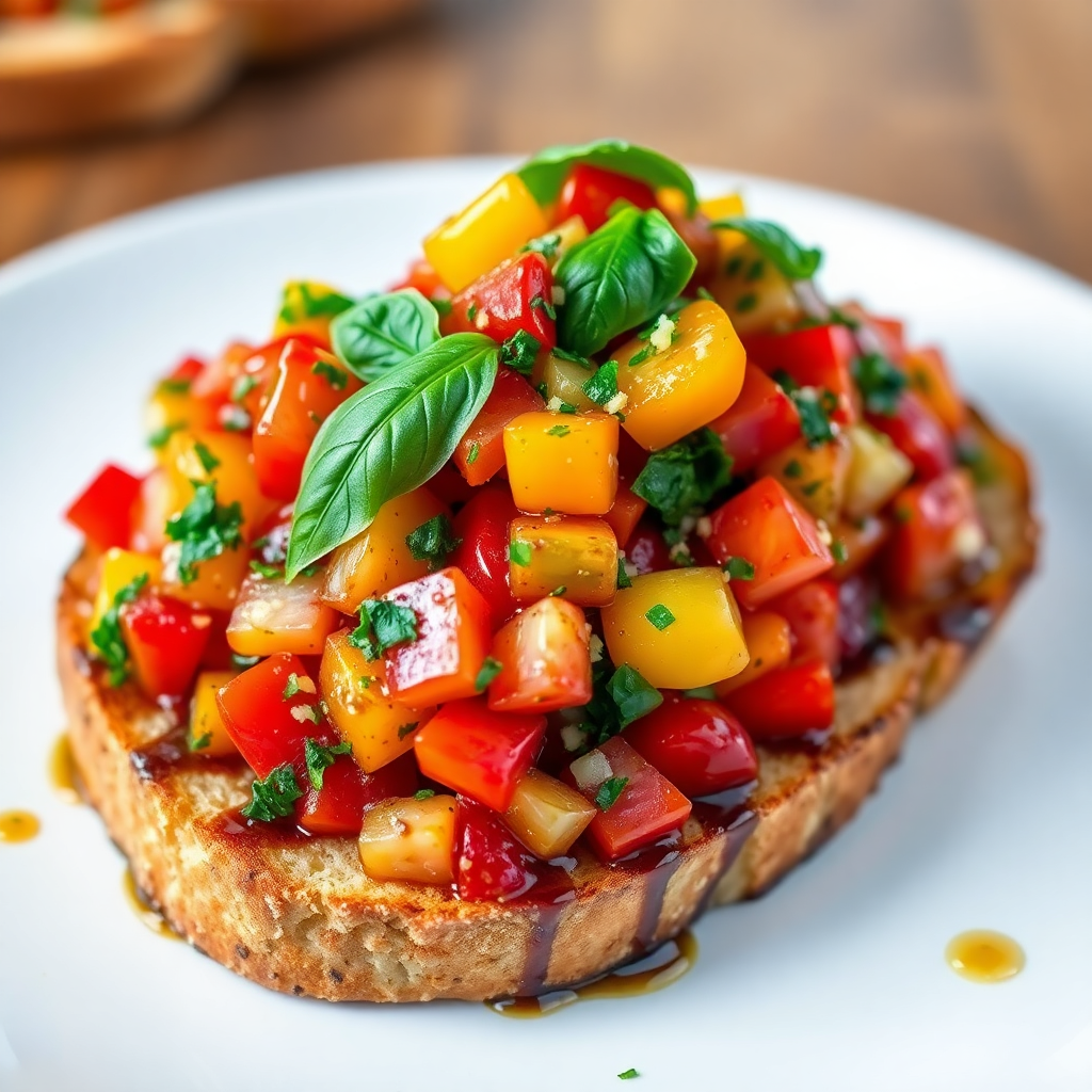 Genuine Heirloom Tomato Bruschetta
