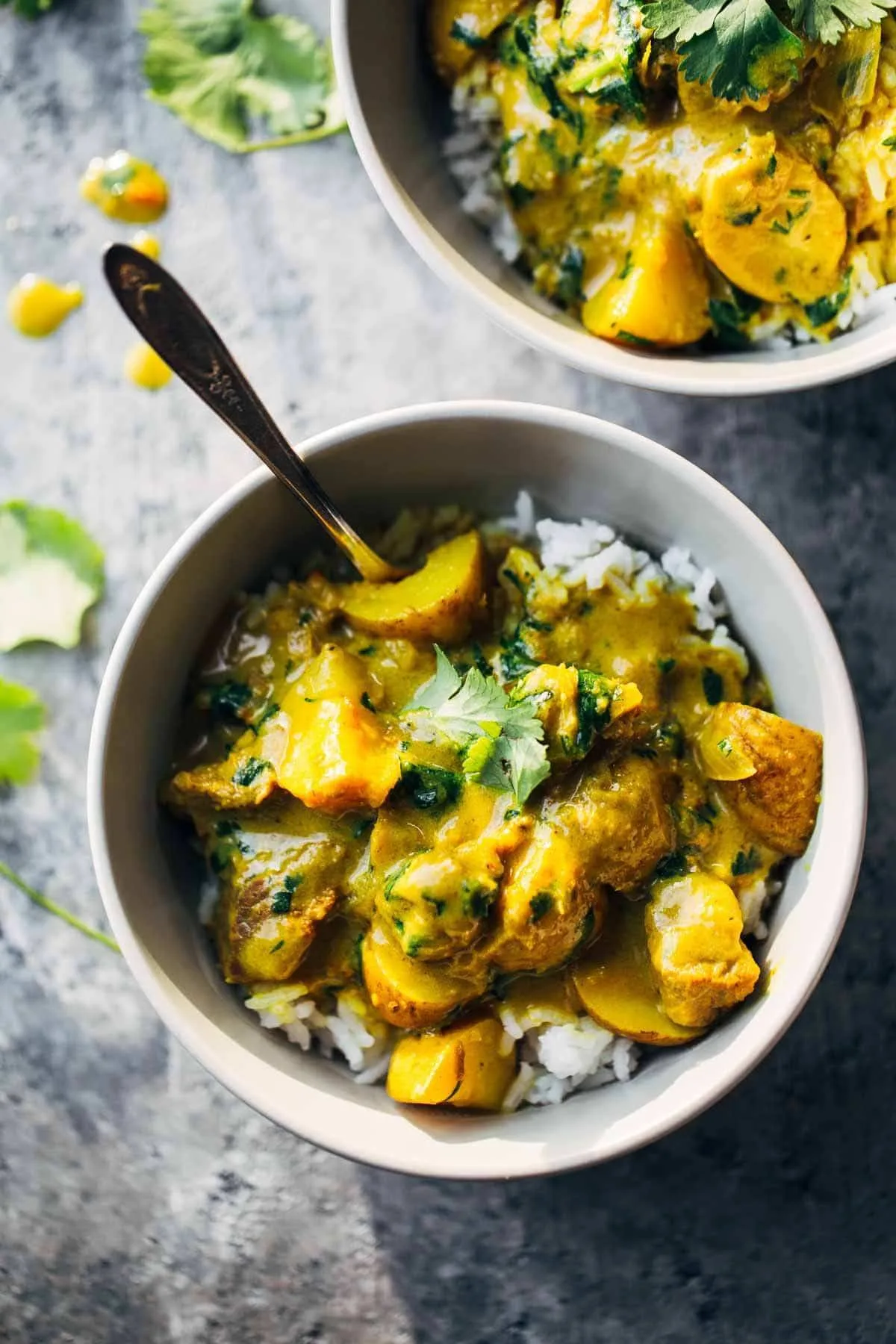 Yellow Curry Simmered with Potato and Sweet White Onions