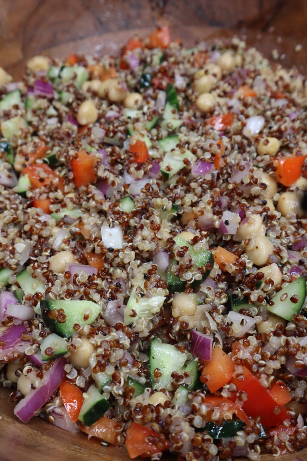 Oven-Roasted Mediterranean Chickpea and Quinoa Salad