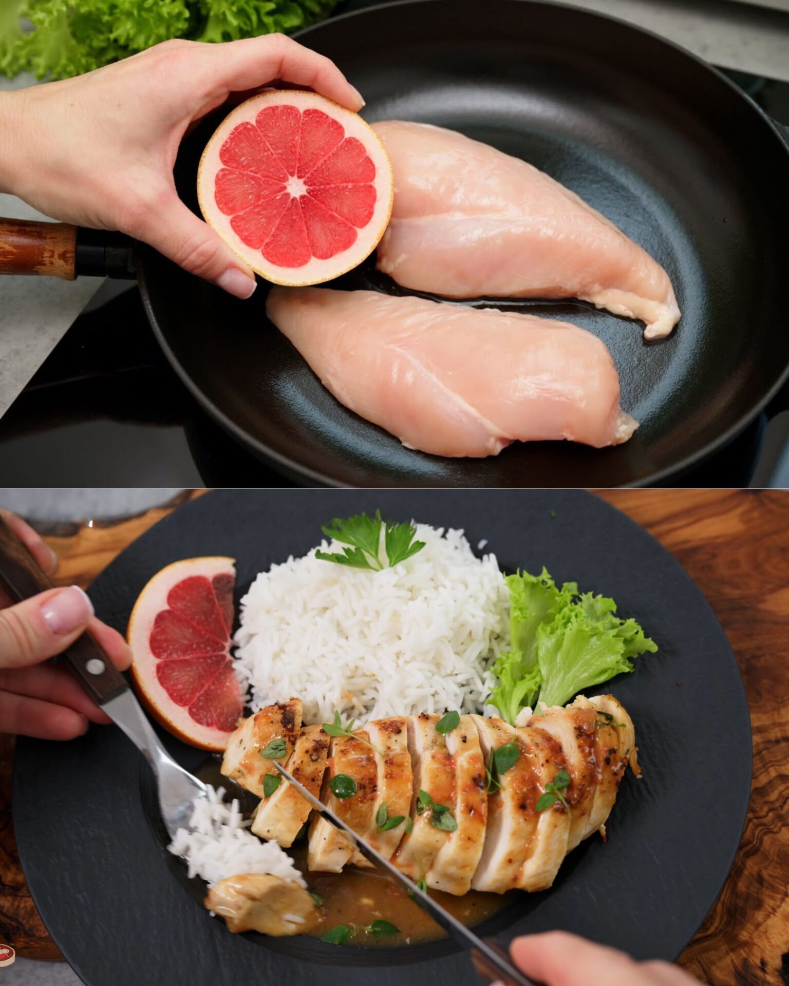 Pan-Seared Chicken Breast with Citrus and Thyme Glaze