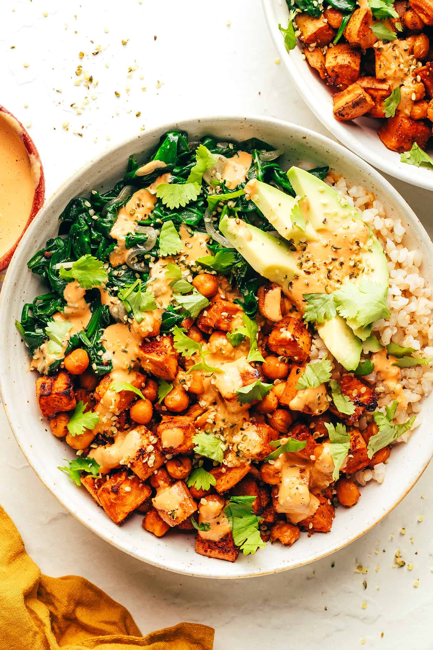 Quinoa and Chickpea Power Bowl with Roasted Sweet Potatoes