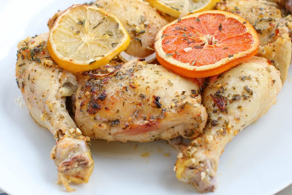 Working End Citrus Herb Chicken with Garlic and Thyme