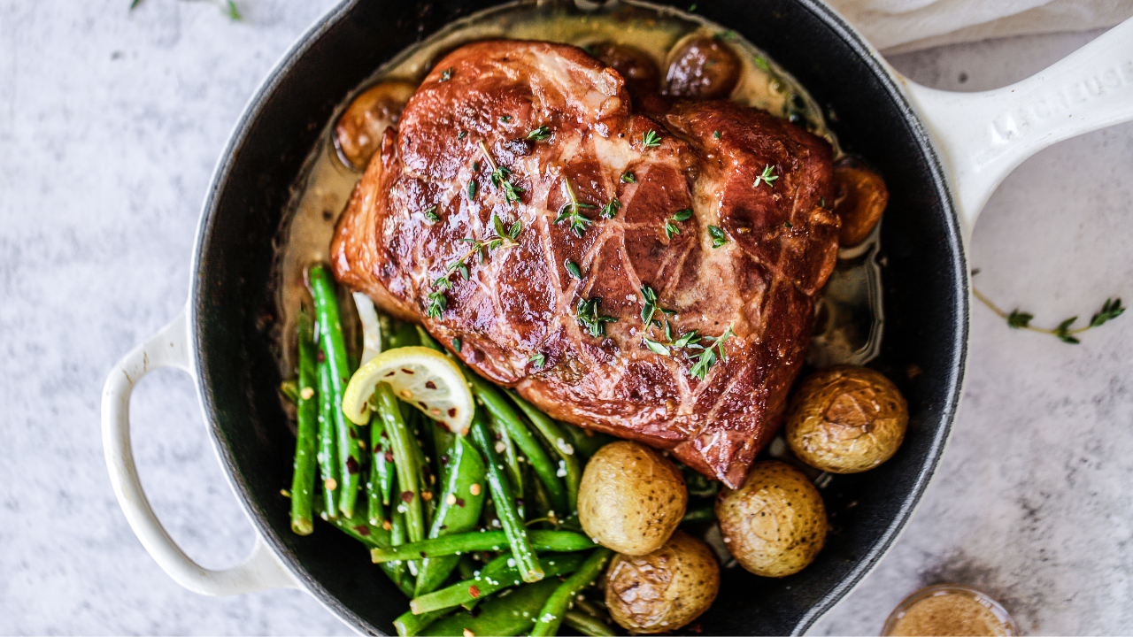 Herb-Roasted General's Pork Shoulder with Garlic and Thyme
