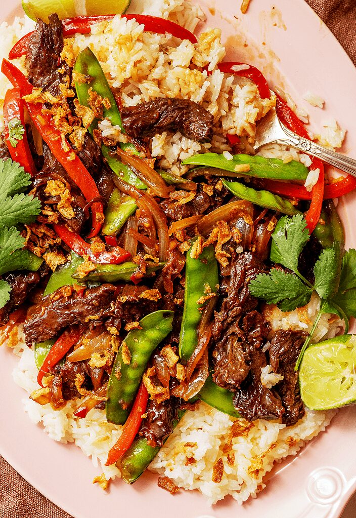 Spicy Vietnamese Lemongrass Beef Stir-Fry