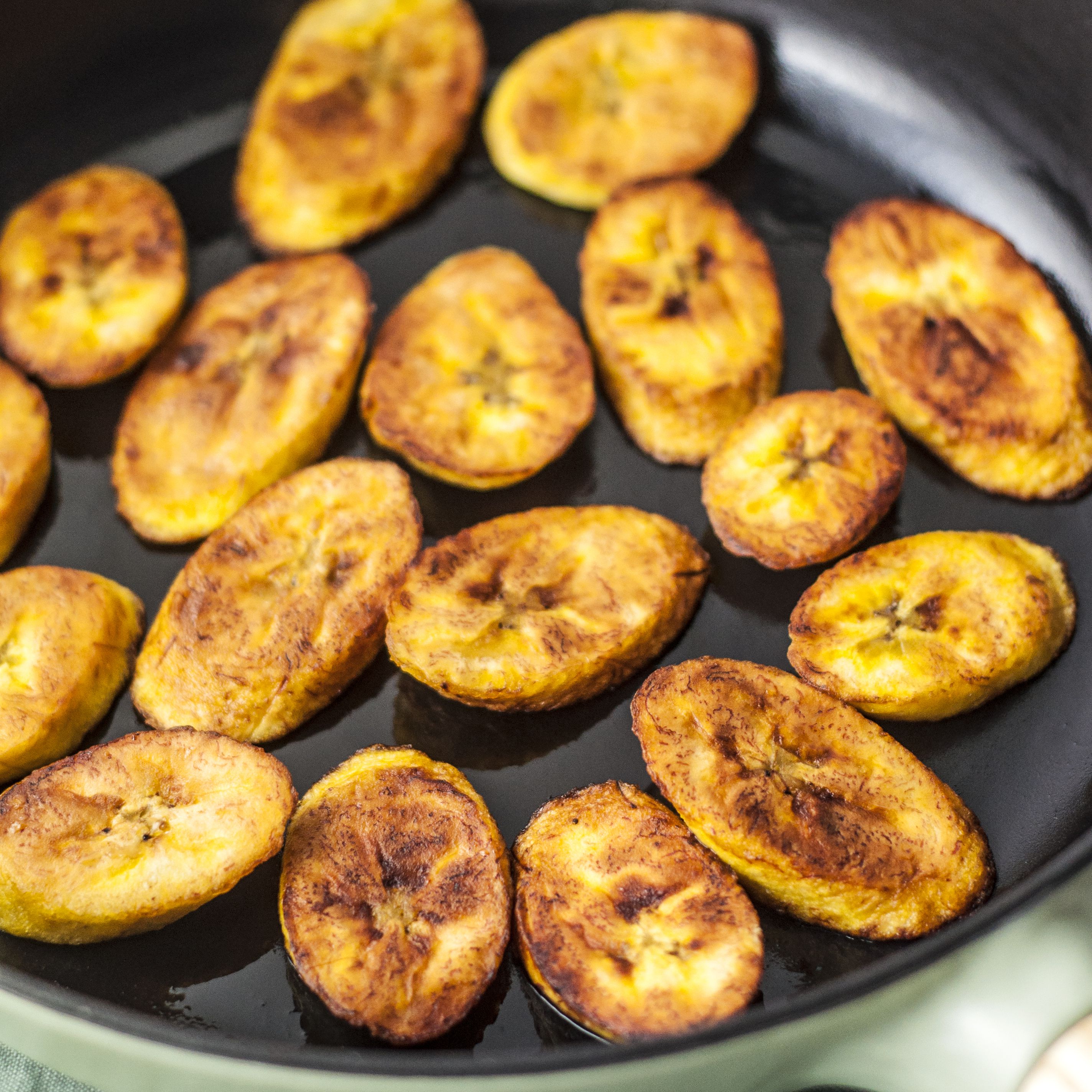 Fried Plantain Tostadas with Smoky Sofrito