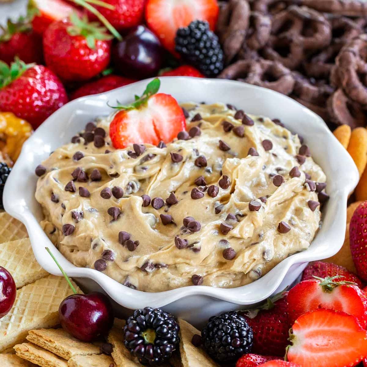 Chocolate-Chip Cookie Dough Dessert Dip