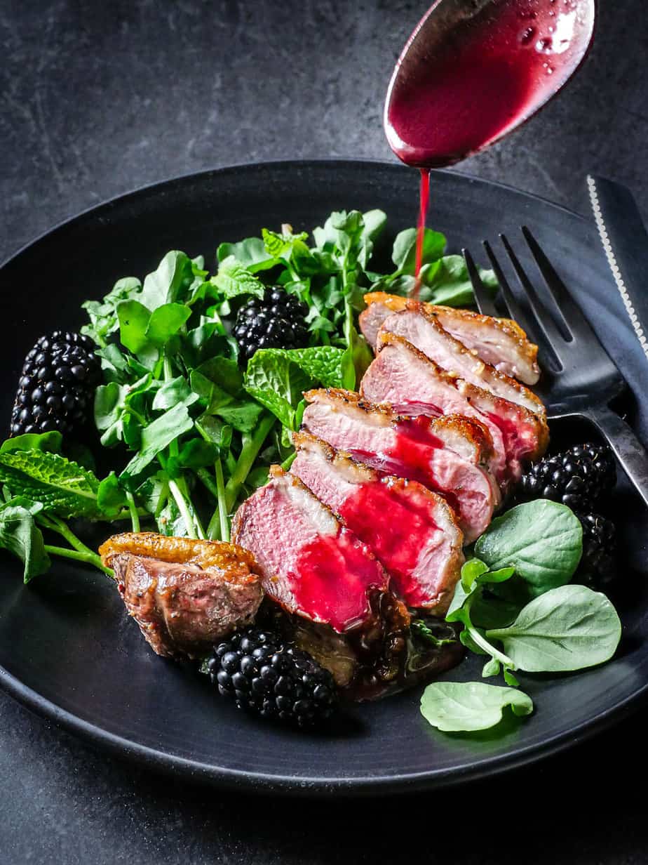 Pan-Seared Duck Breast with Aged Balsamic Reduction