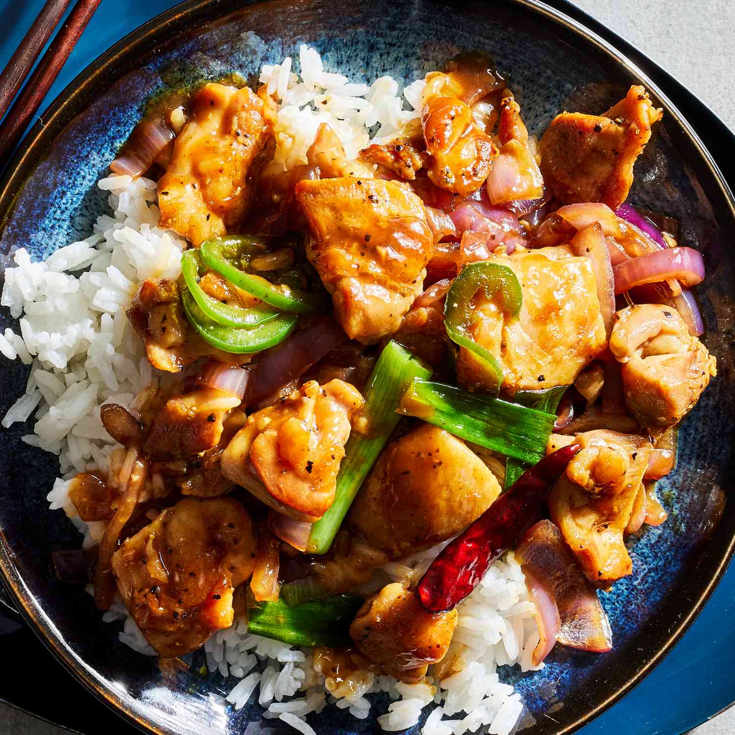 Lemongrass Chicken Stir-Fry with Jasmine Rice