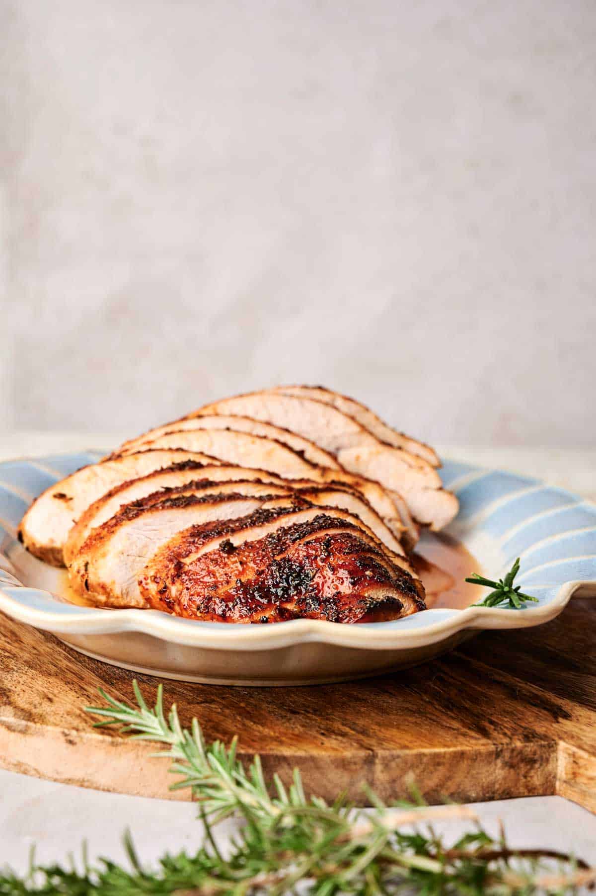 Maple-Glazed Turkey Breast with Cranberry Relish