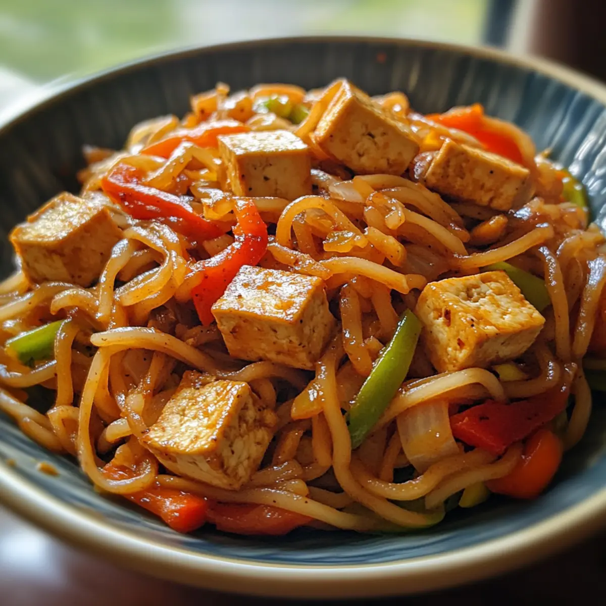 Spicy Tofu Stir-Fry Noodles