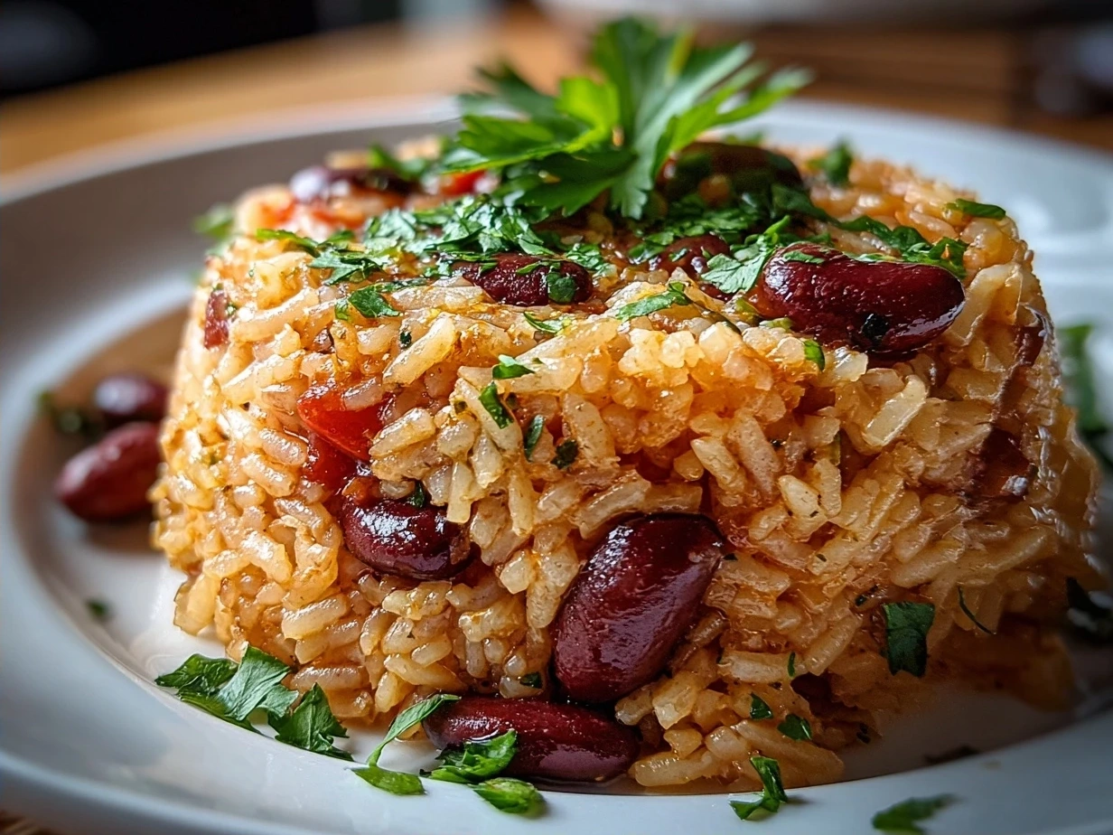 One-Pot Spiced Red Beans and Rice with Bay Leaf and Thyme