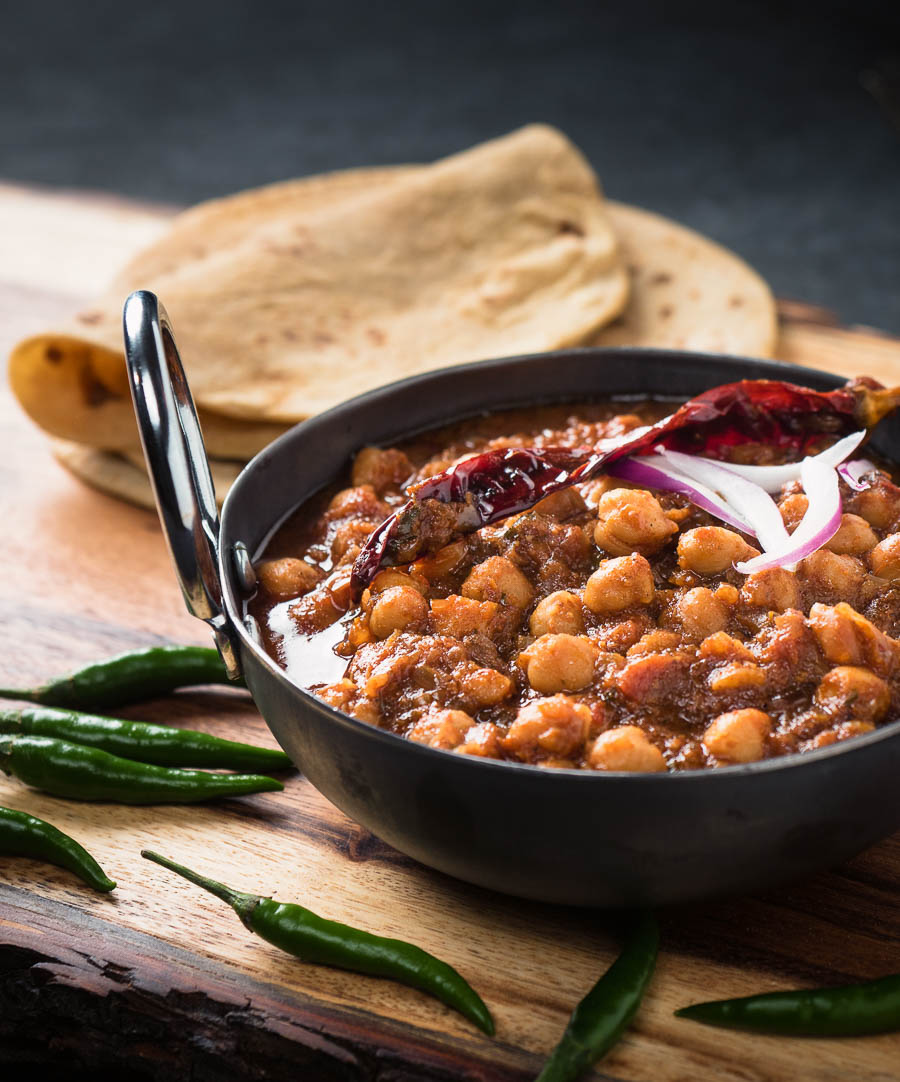 Punjabi Chole Masala with Chickpeas