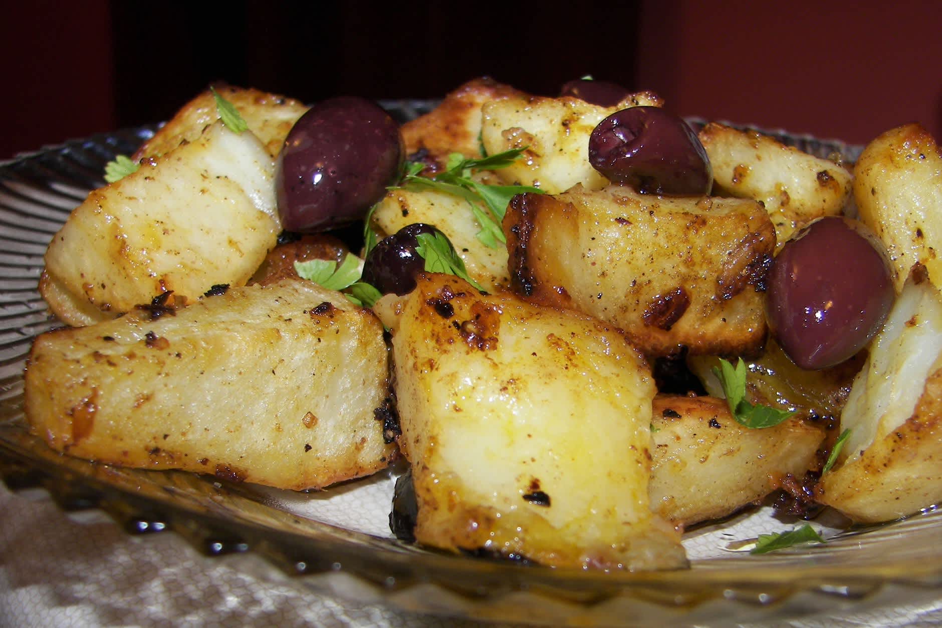 Oven-Roasted Niçoise Potatoes with Anchovy and Olive Tapenade