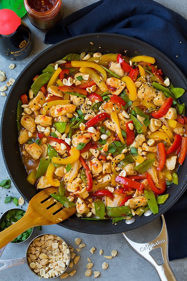 Stir-Fried Szechuan Chicken with Garlic and Chili