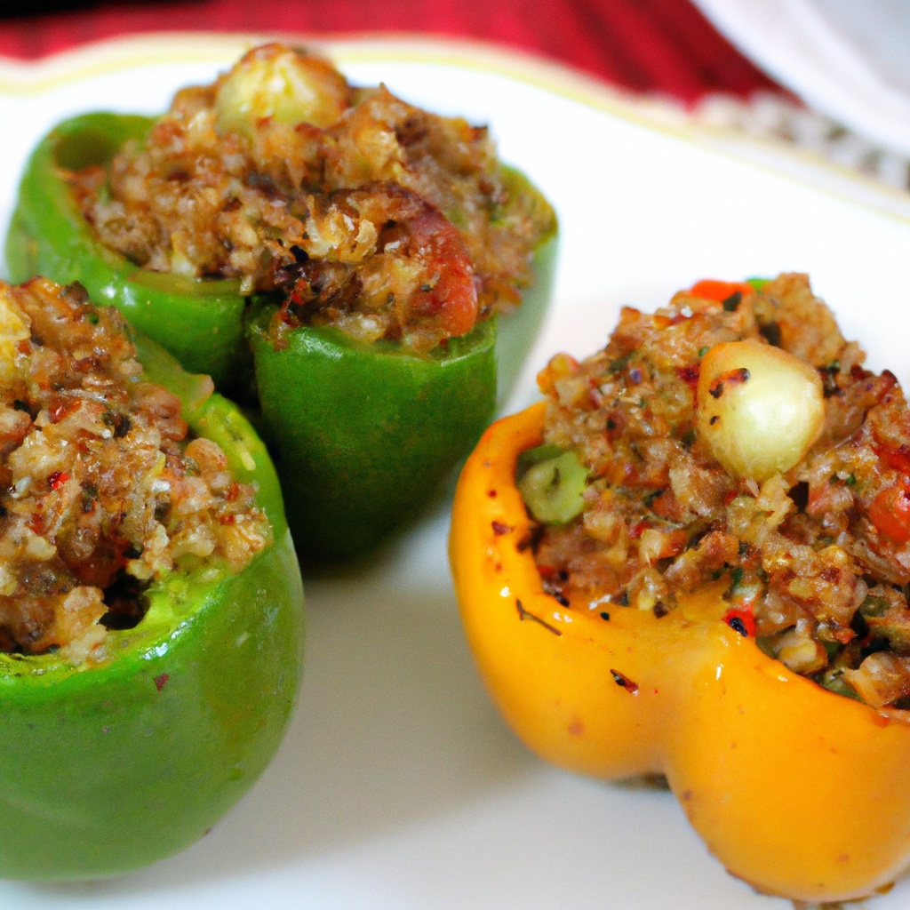 Tex-Mex Stuffed Bell Peppers with Quinoa and Black Beans