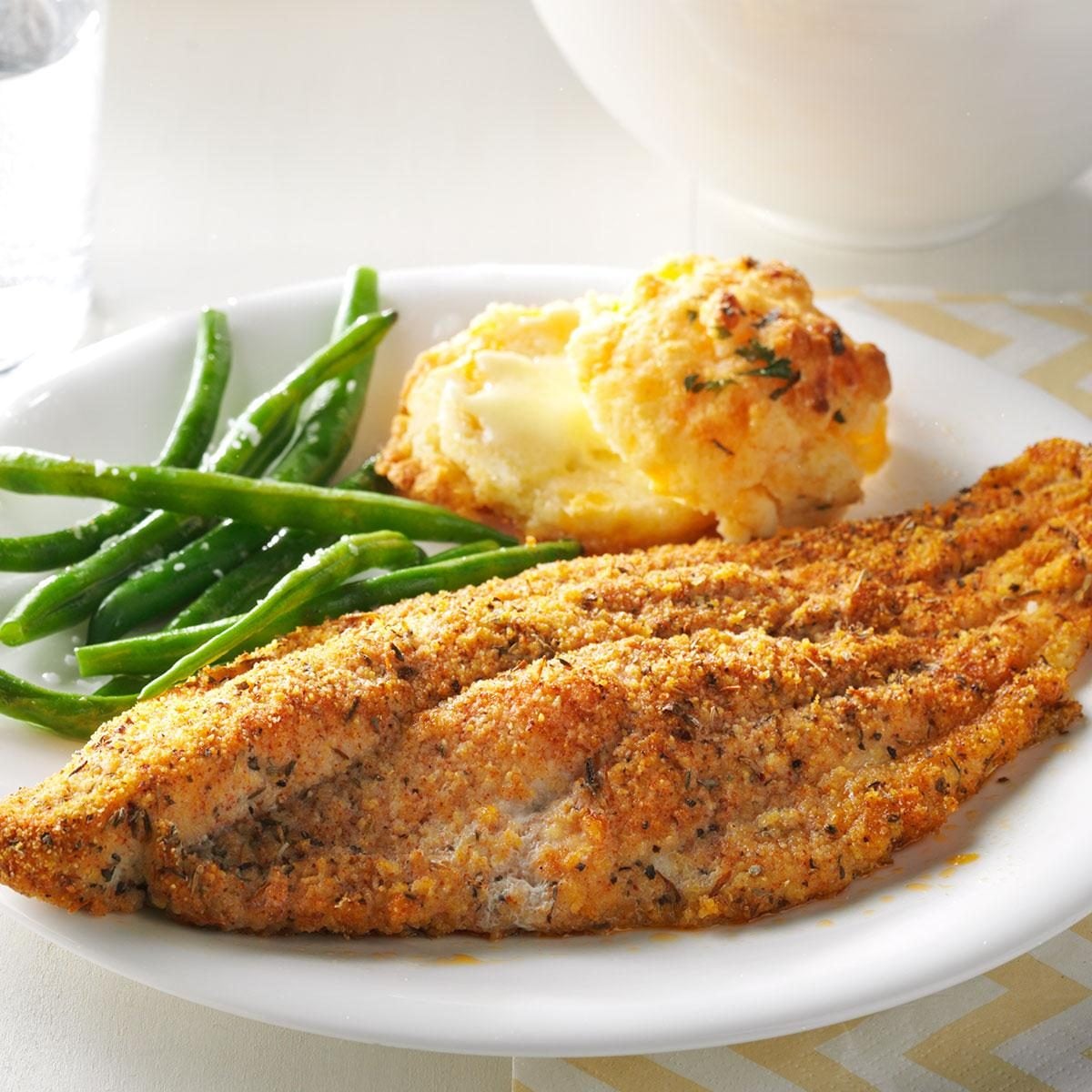 Baked Cajun-Spiced Catfish with Roasted Sweet Corn Salad
