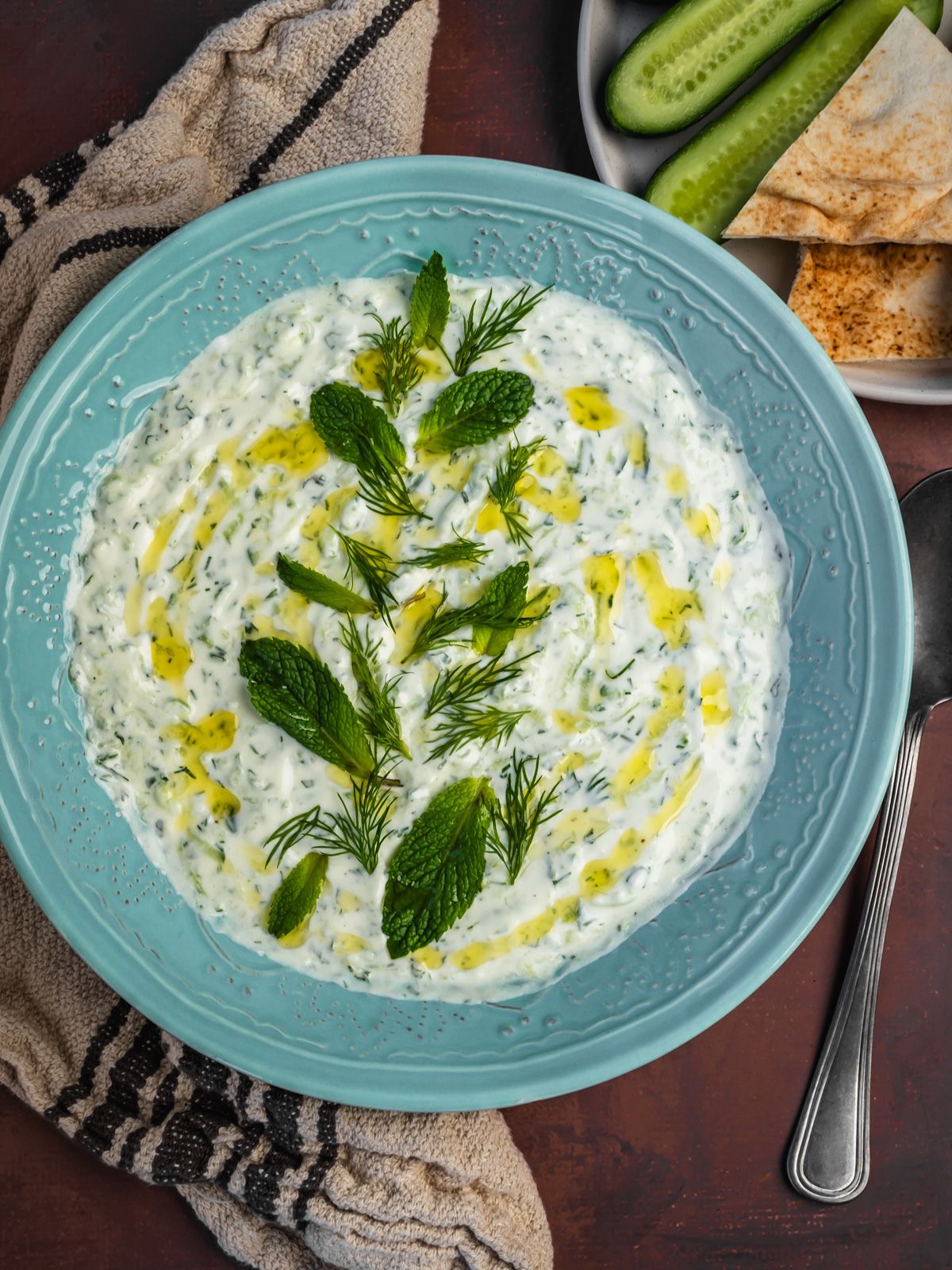 Tzatziki Sauce with Cucumber and Dill