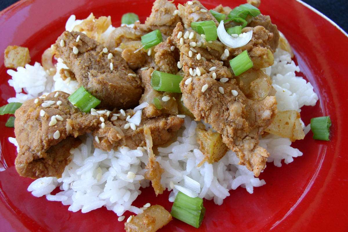 Stir-Fried Spicy Korean Pork with Vegetables