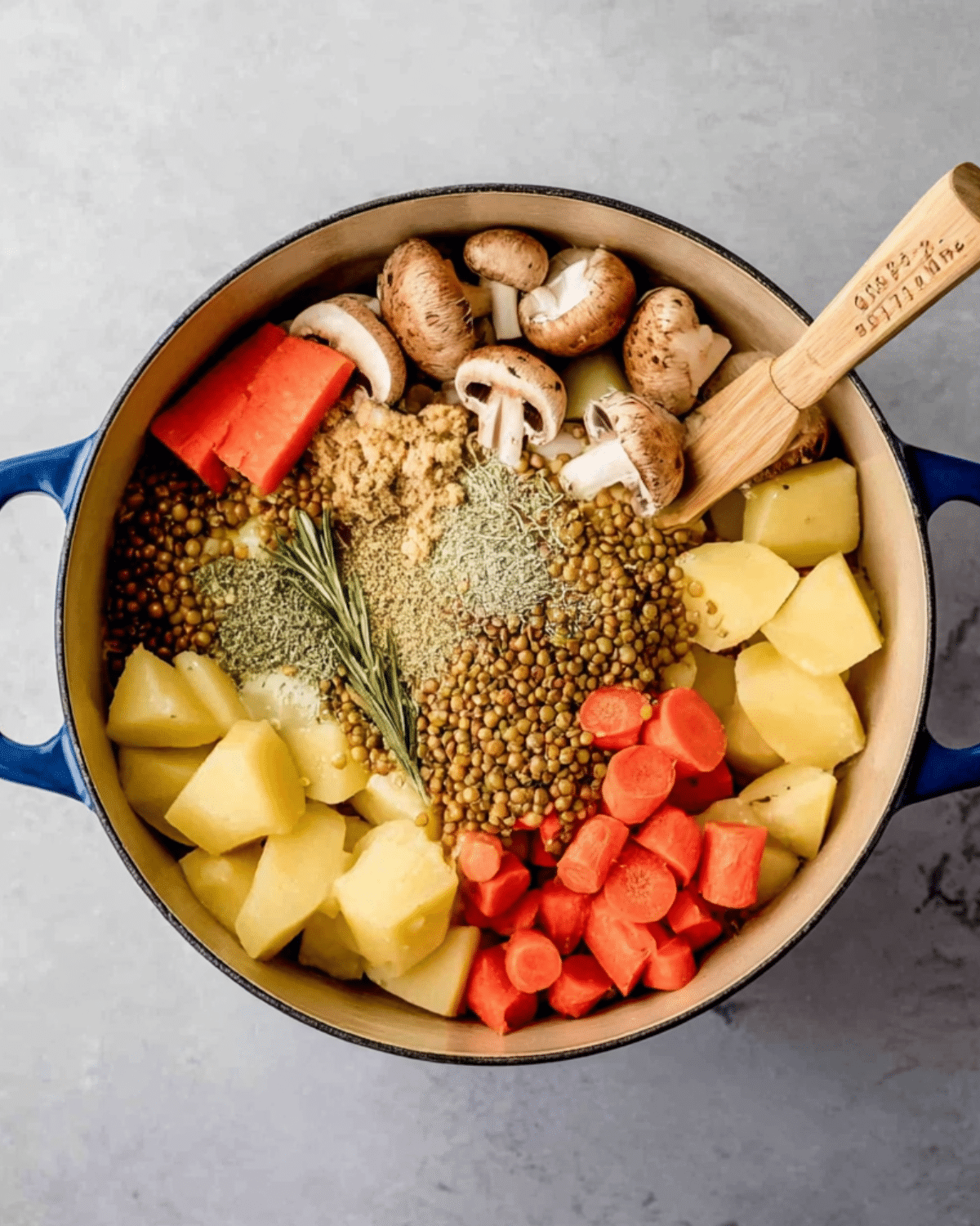 Vegetarian One-Pot Lentil and Vegetable Stew