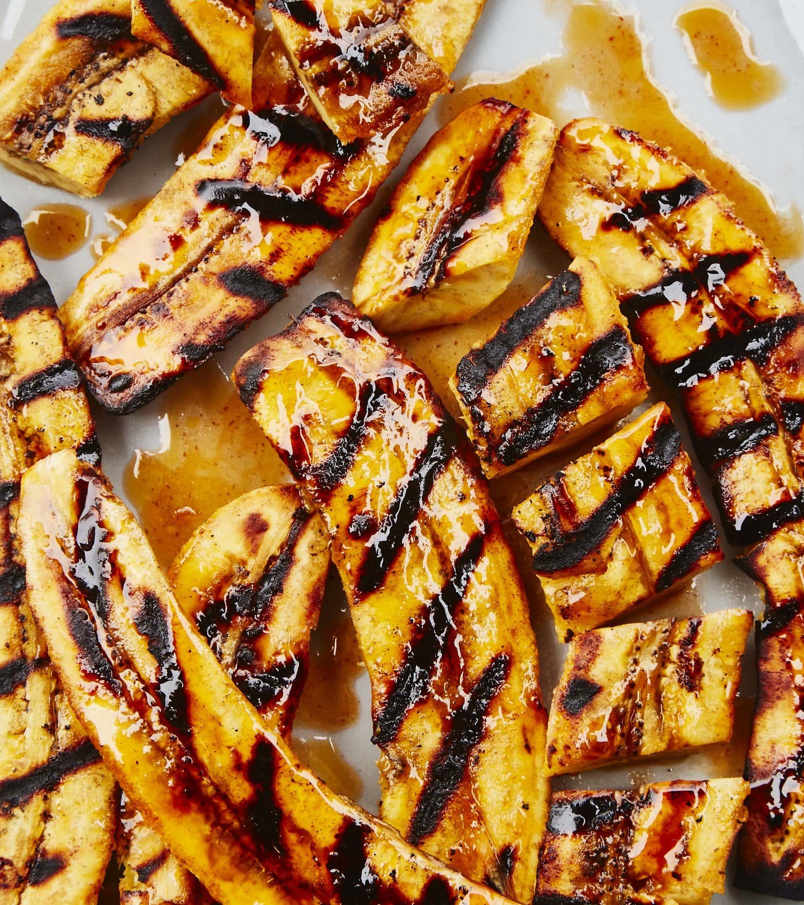 Rum-Glazed Plantains with Spiced Yogurt