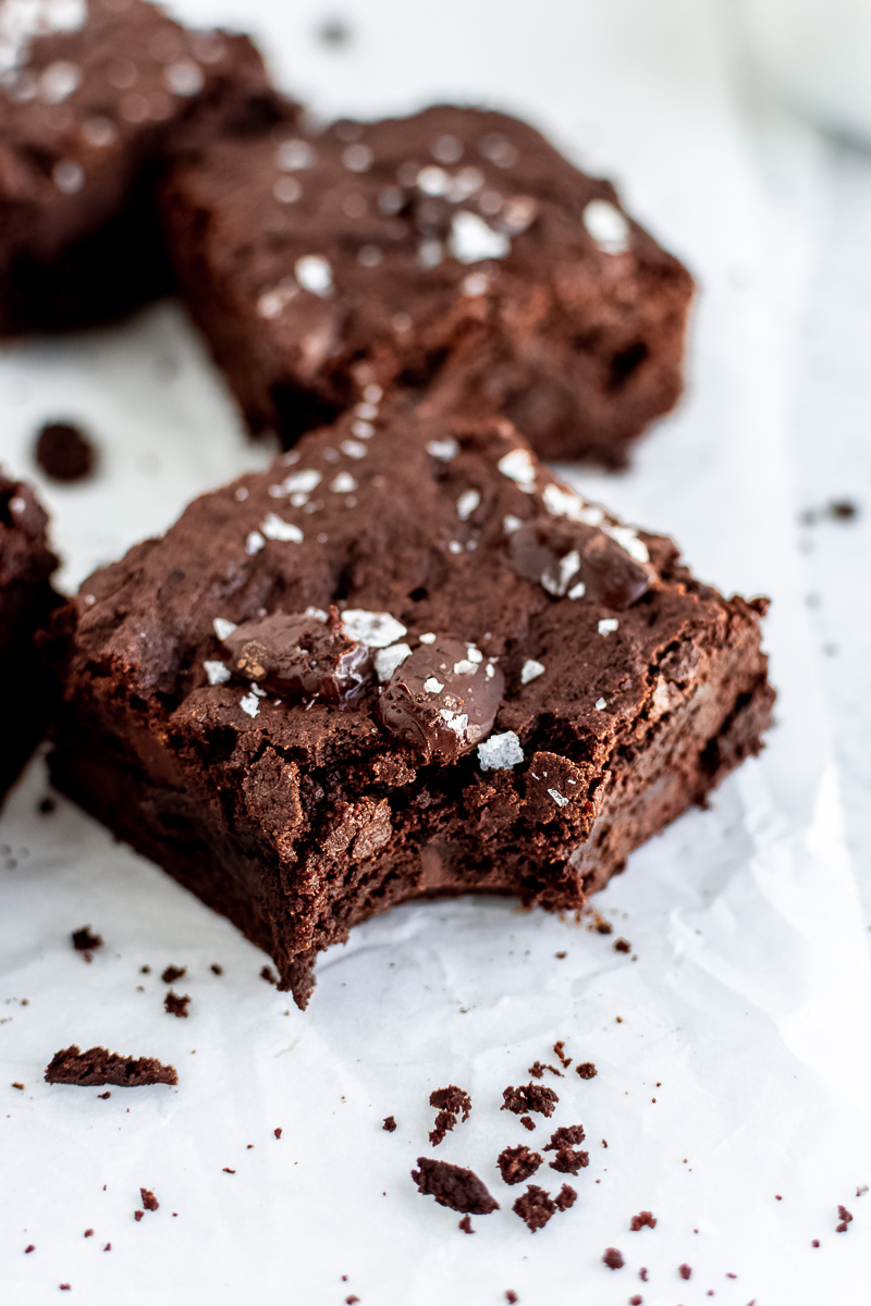 Dark Cocoa and Espresso Bittersweet Brownies
