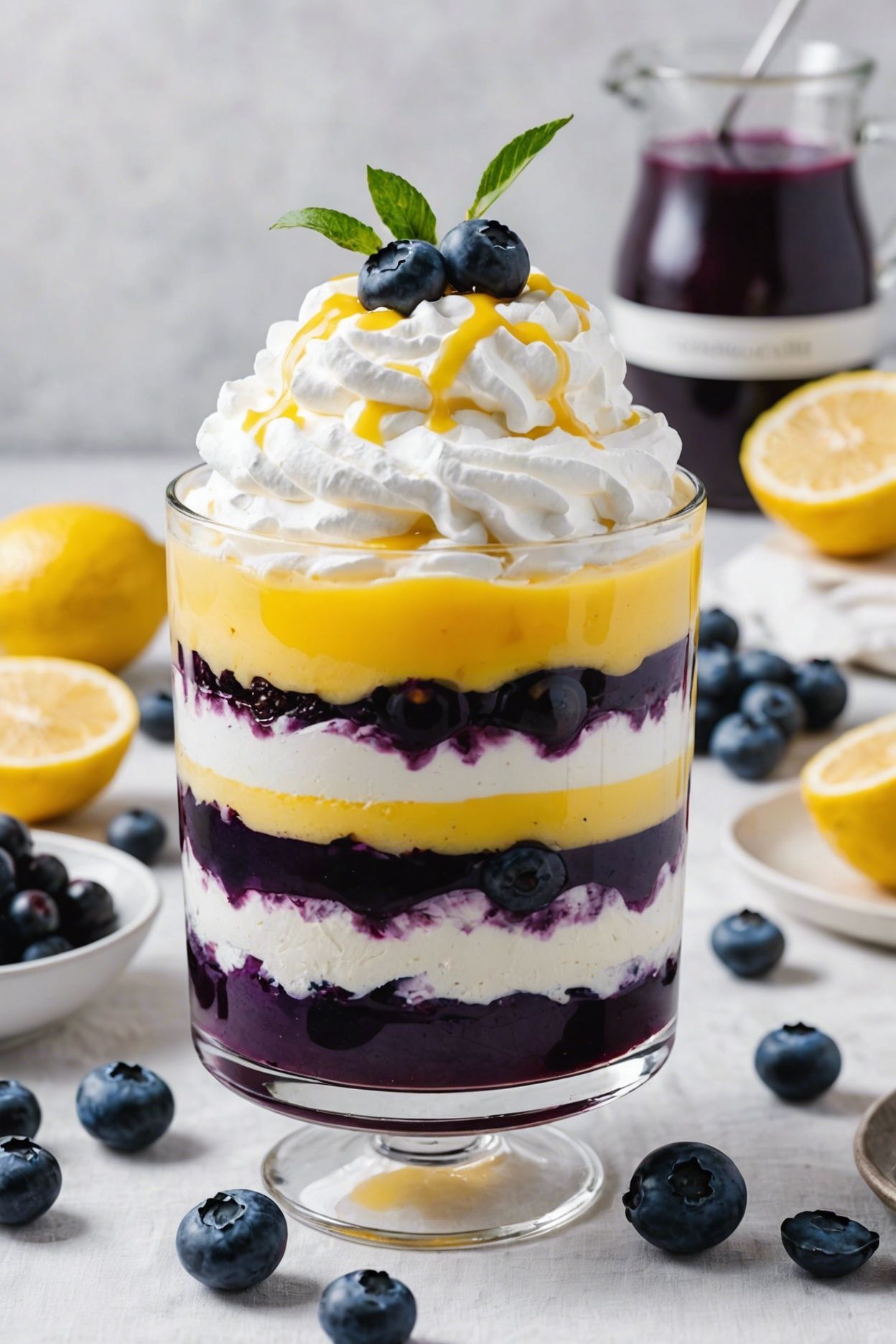 Lemon Curd Parfait with Honeyed Berries