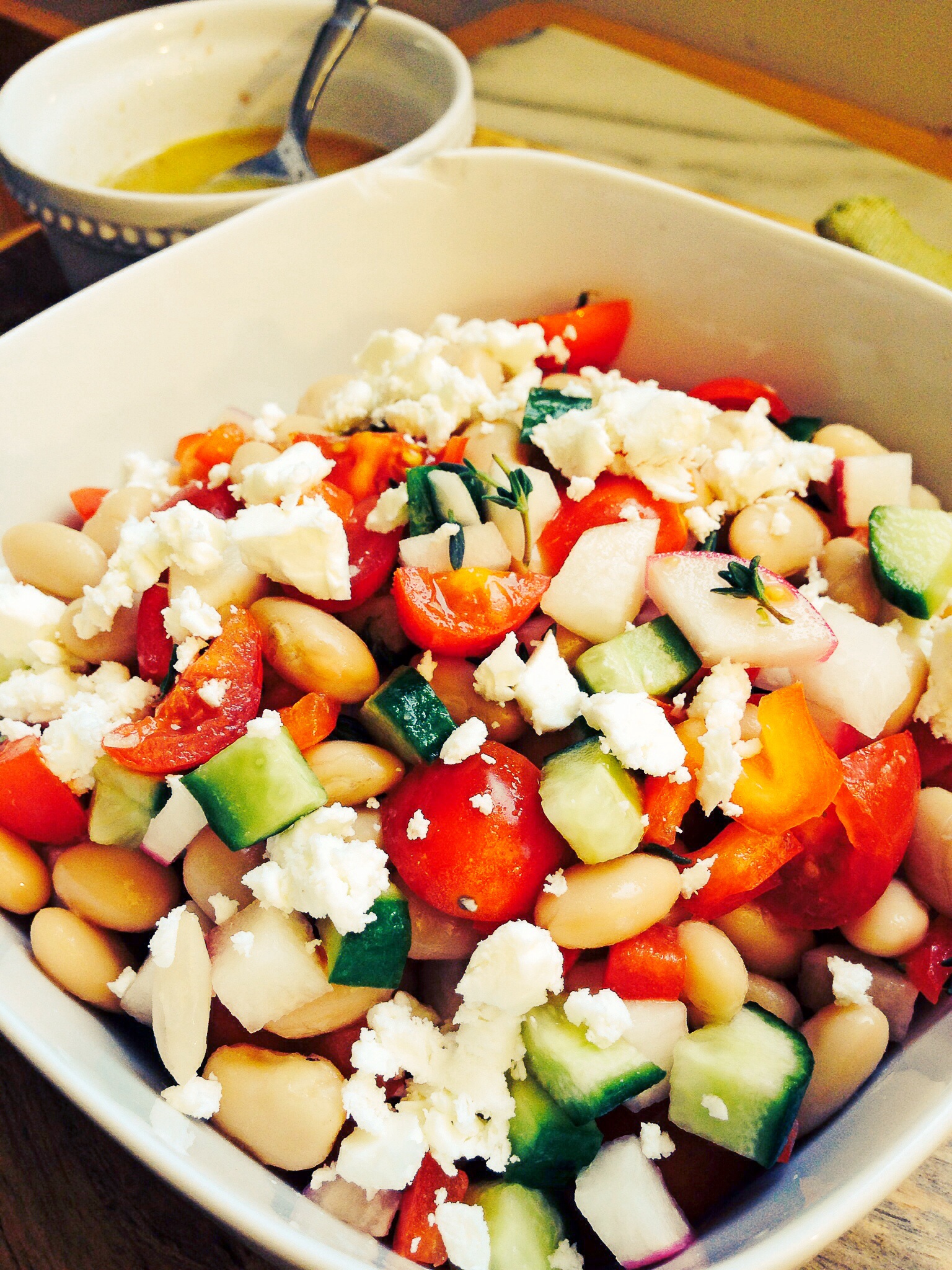 Herb-Infused White Bean Salad with Lemon Vinaigrette