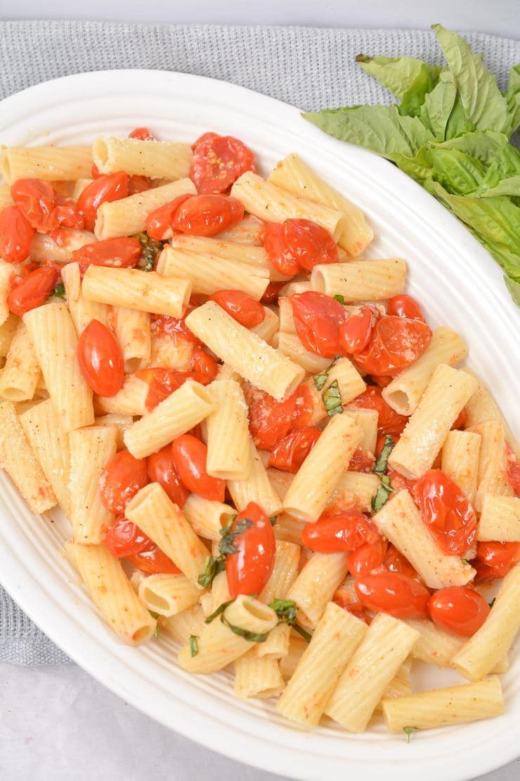 Slow-Roasted Tomato & Herb Pasta with Fresh Basil