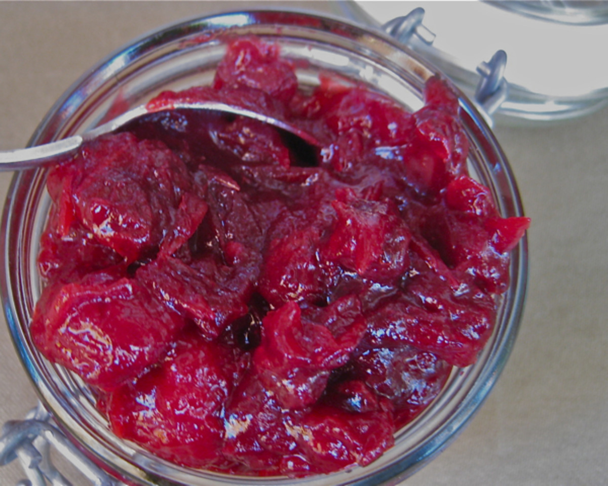 Cranberry and Yuzu Sauce with Ginger
