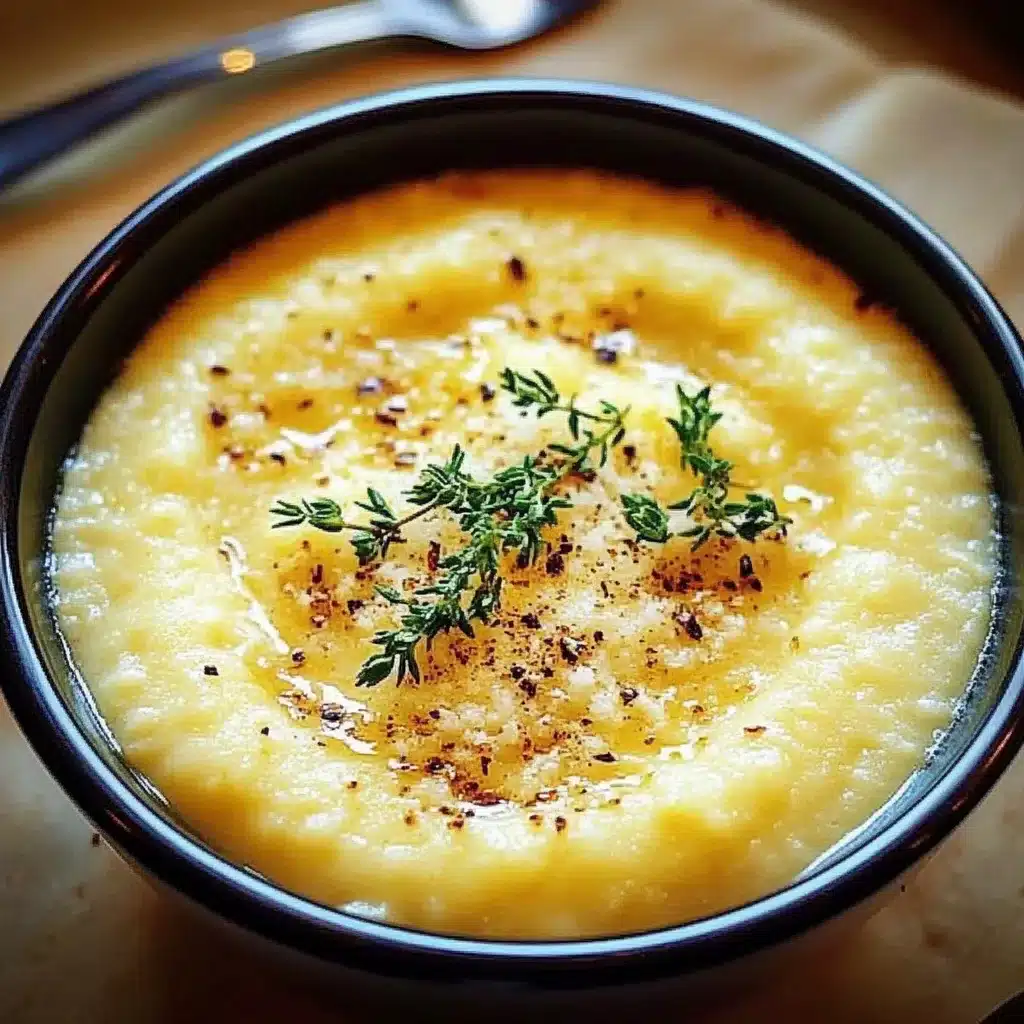 Creamy Italian Polenta with Roasted Tomatoes and Parmesan