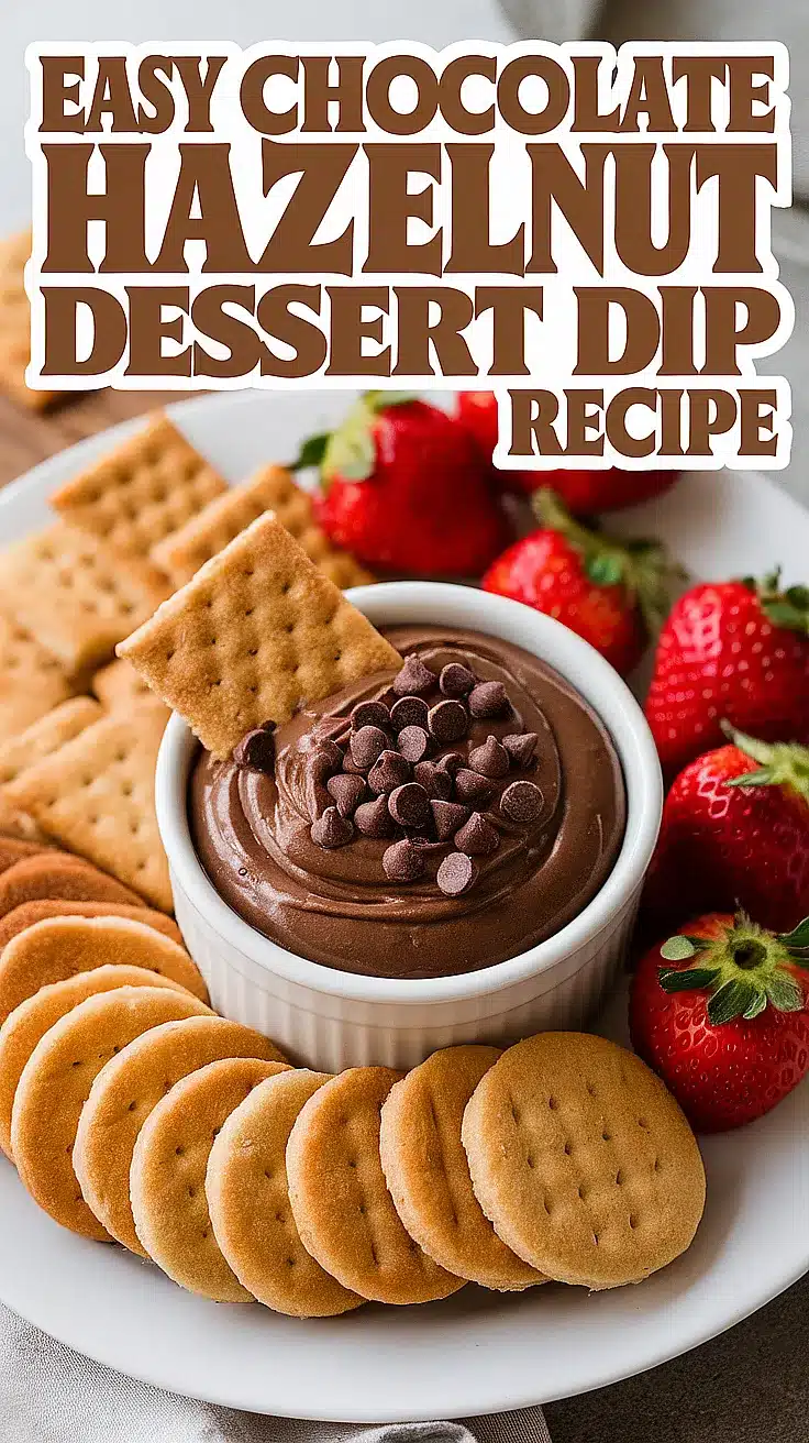 Chocolate-Hazelnut Dessert Dip with Pretzel Dippers