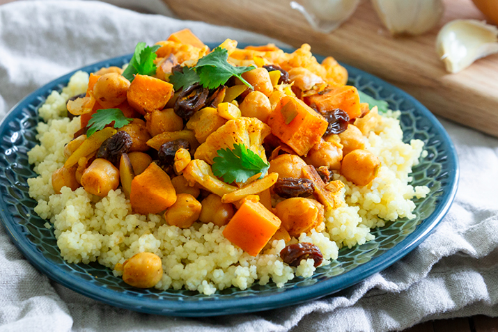 Authentic Slow-Cooked Vegetable Tagine with Chickpeas