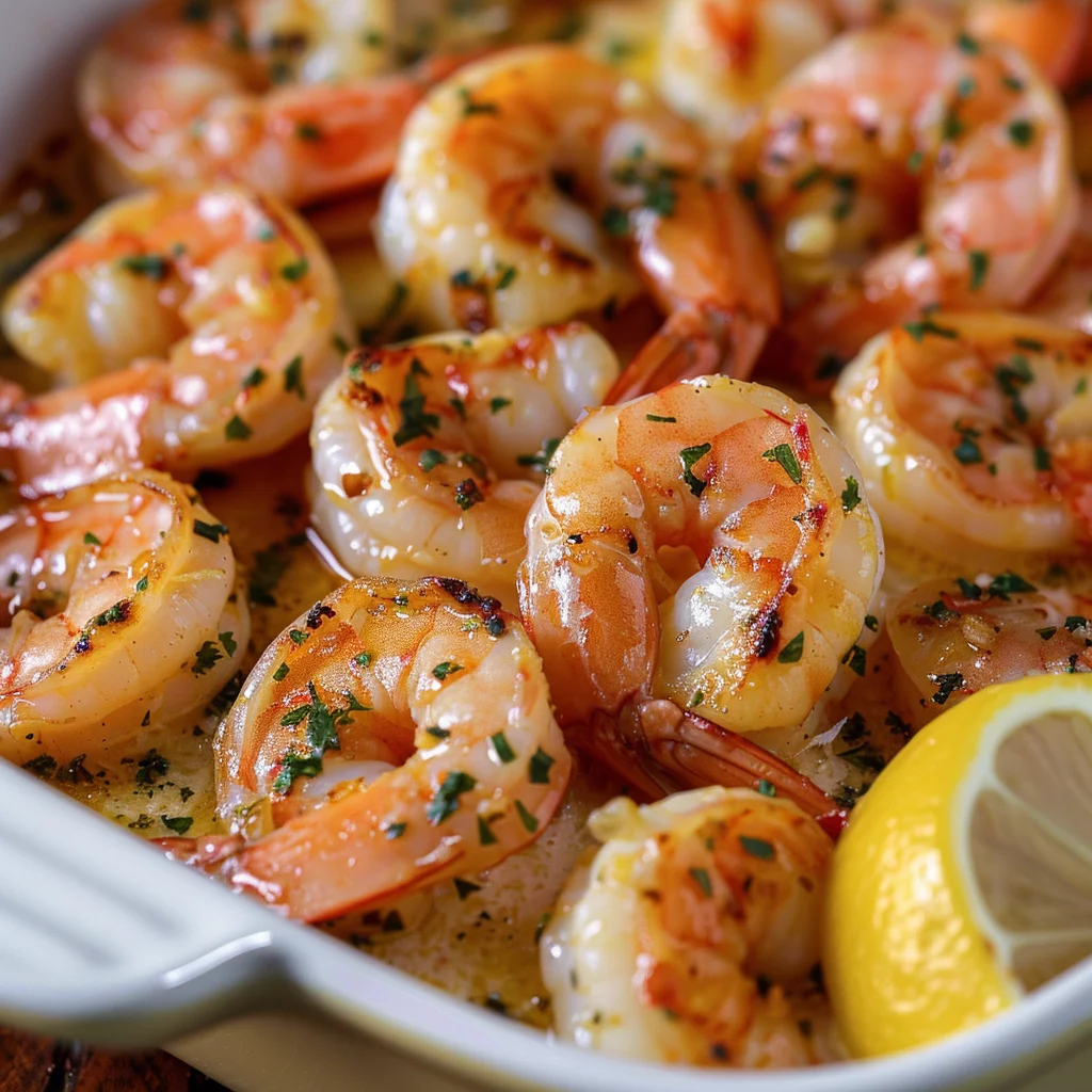 Sautéed Shrimp with Garlic Lemon Butter Sauce