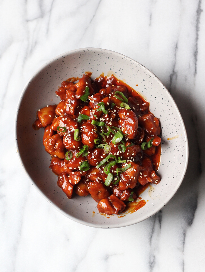 Spicy Korean-Inspired Chicken Stir Fry with Gochujang Sauce