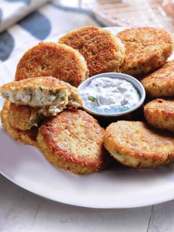 Smoked Northern Pike Fish Cakes with Dill Aioli