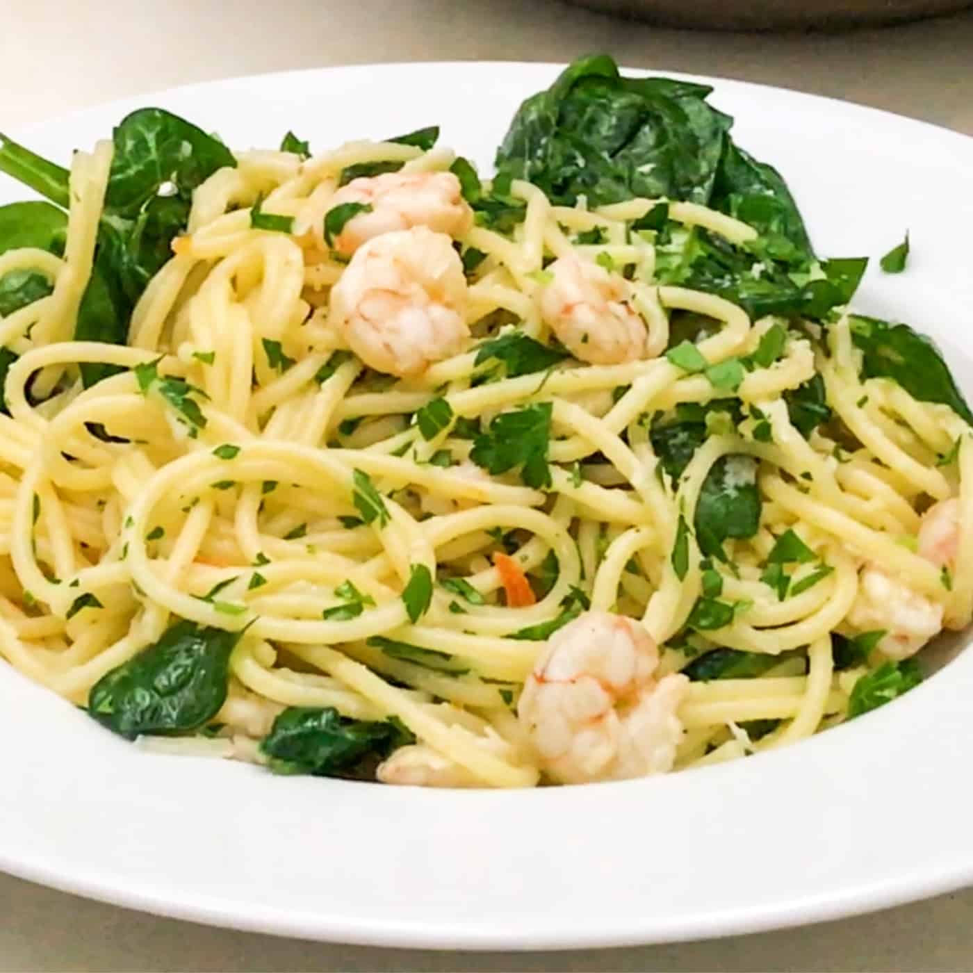 Lemon-Herb Shrimp Pasta with Garlic Bread Crumbs