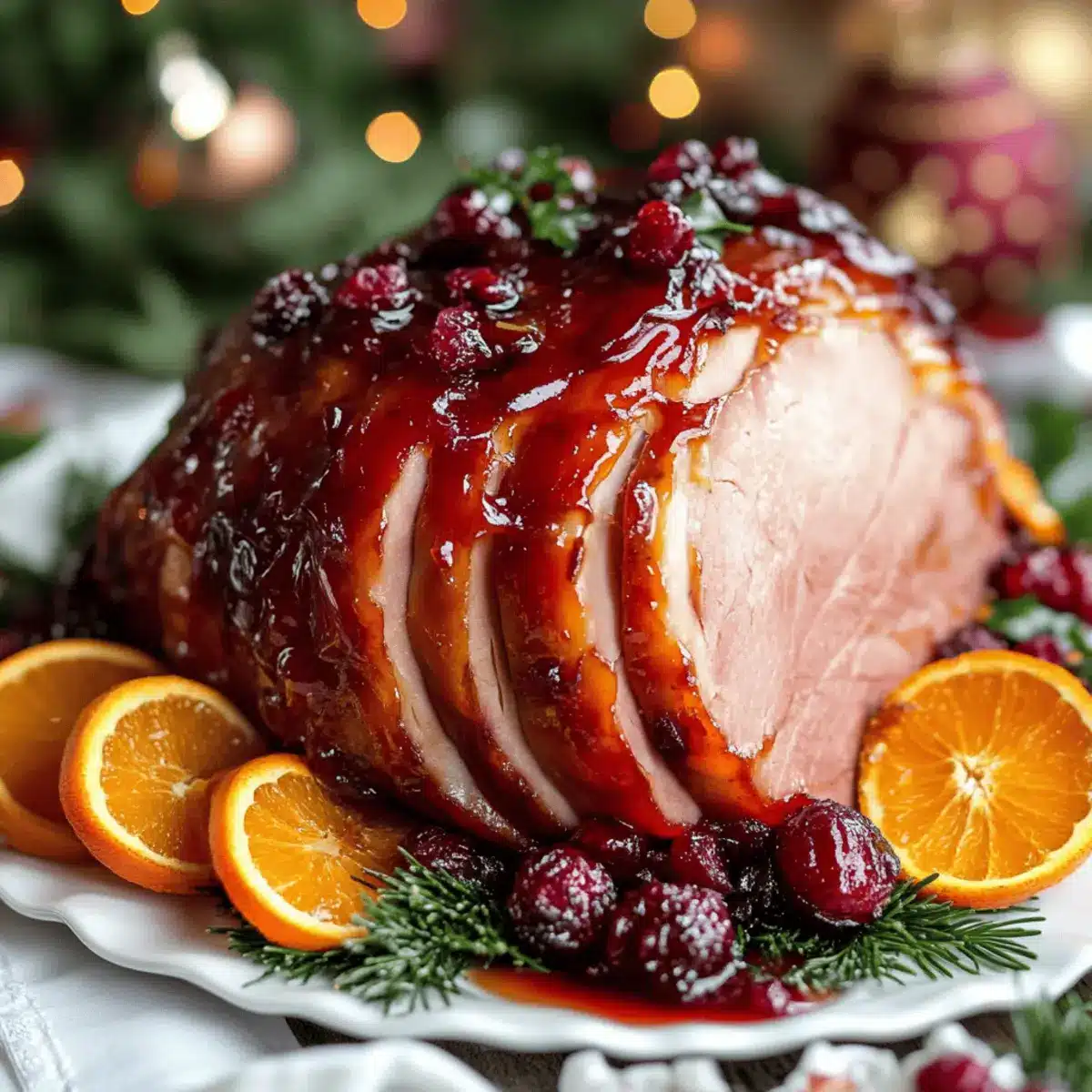 Cranberry-Orange Glazed Ham for Holiday Celebrations