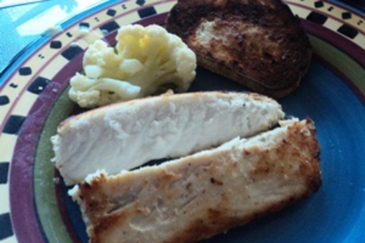 Grilled Cajun-Spiced White Fish with English Mustard Aioli