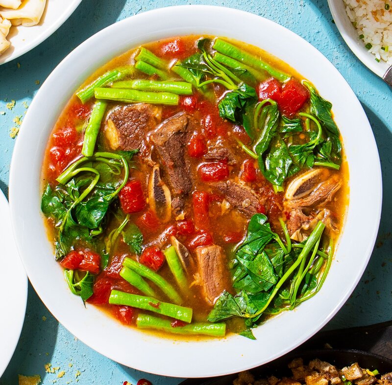 Slow-Simmered Beef Short Rib Sinigang with Watermelon