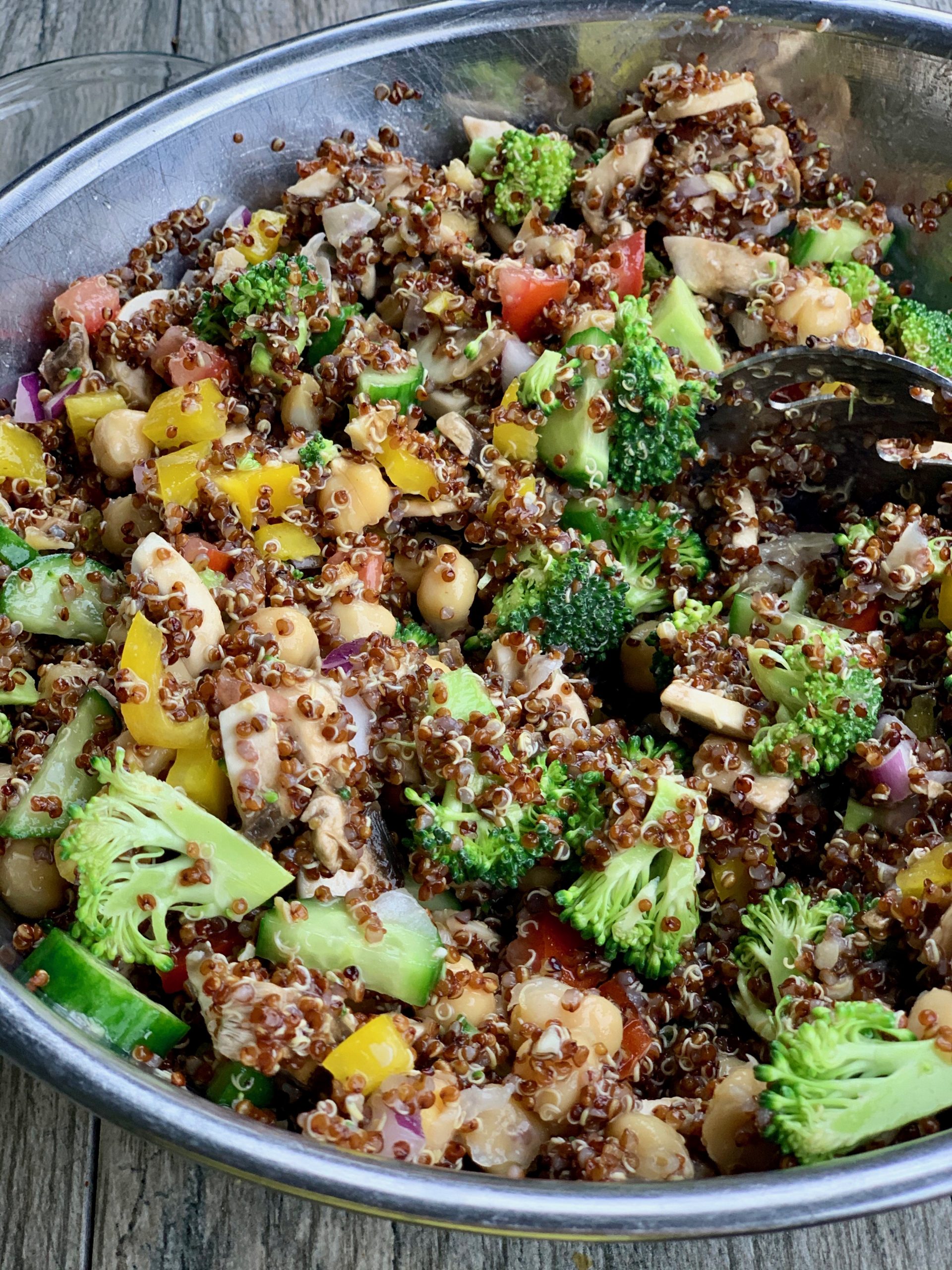 Half & Half Quinoa Salad with Lemon-Herb Dressing