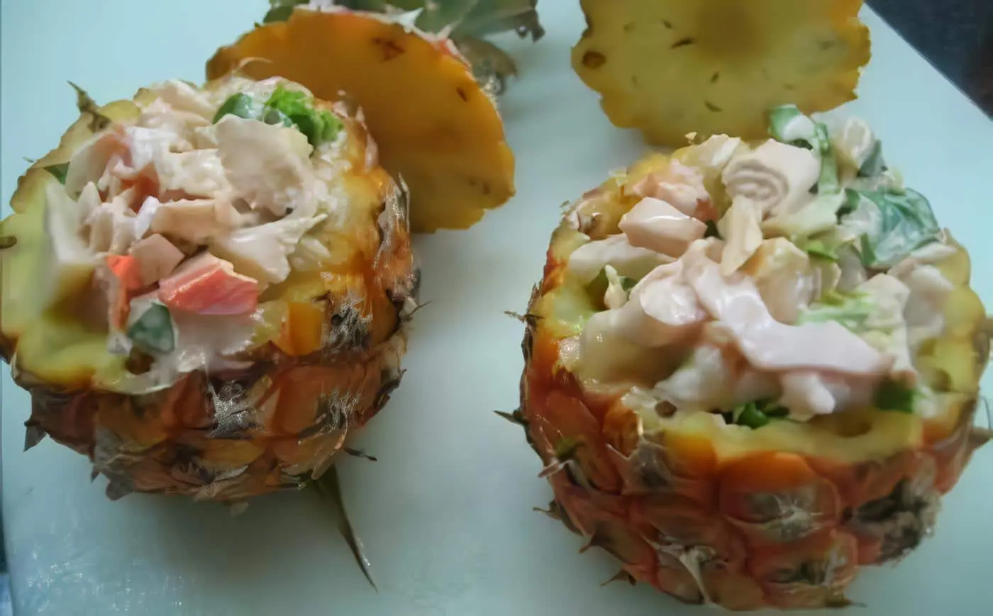 Ensalada de Piña con Queso Fresco