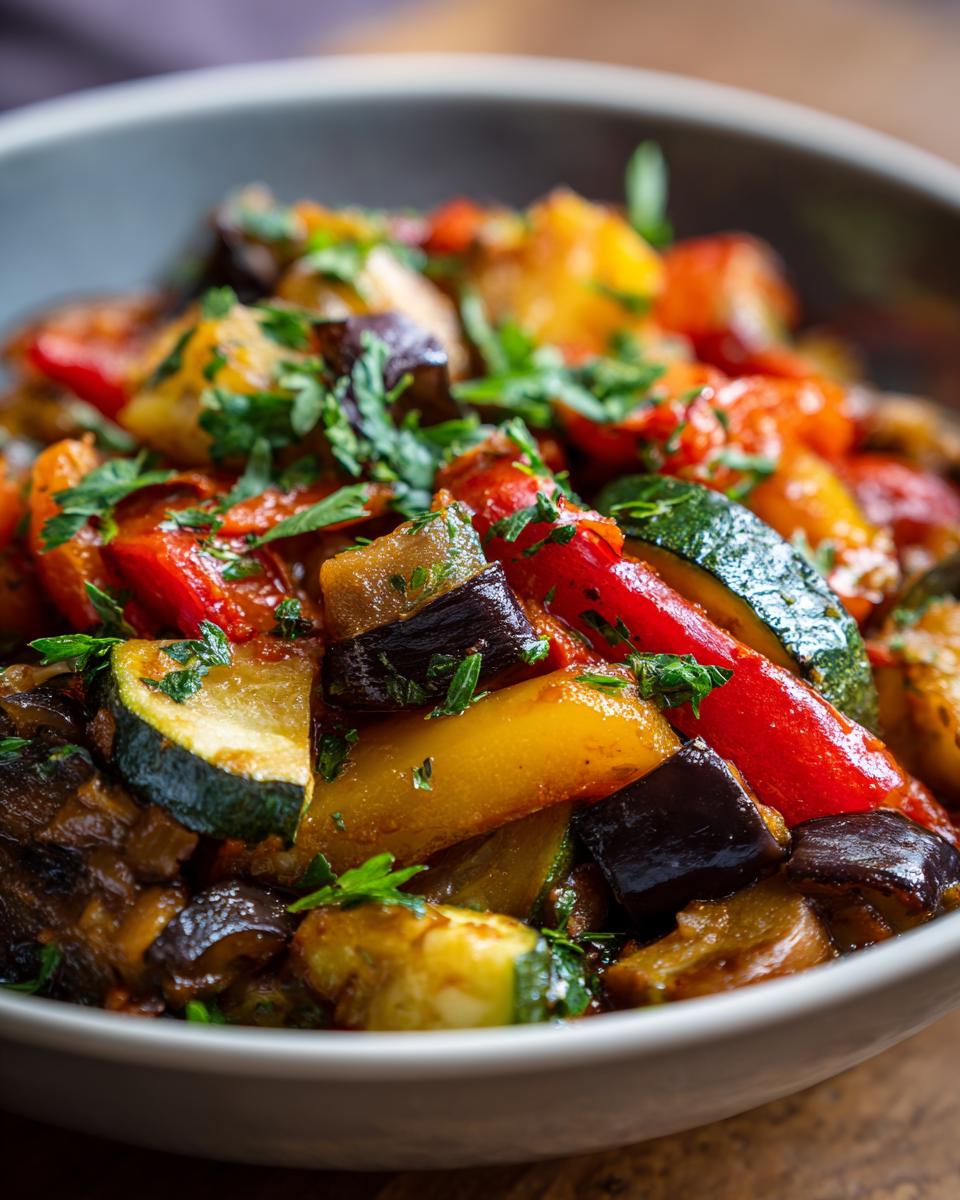 Rustic French Ratatouille with Fresh Herbs
