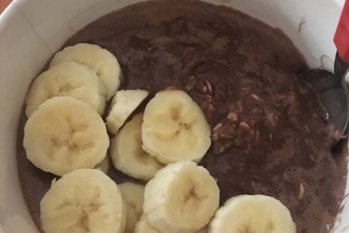 Instant Oat and Banana Breakfast Porridge