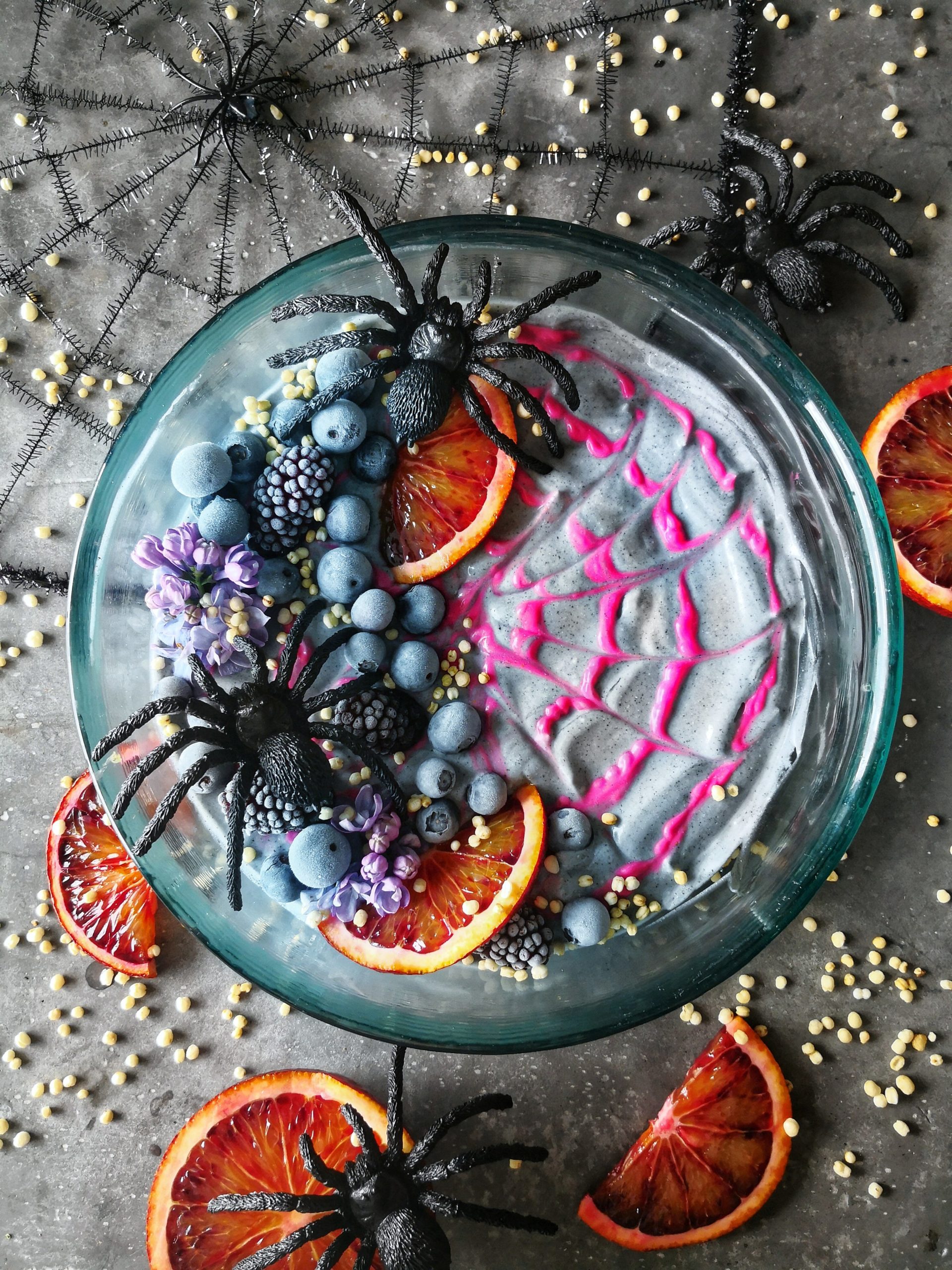 Spooky Blood Orange and Beetroot Smoothie Bowl